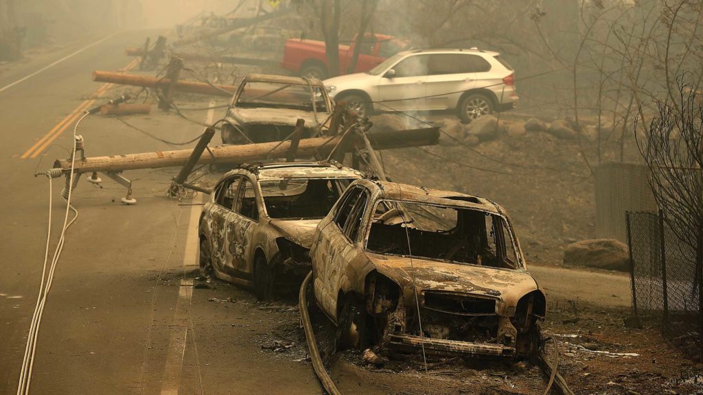 Wildfire destroys three skilled nursing facilities