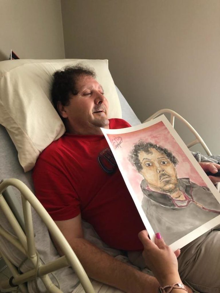 Rough journey and smooth brushstroke inspire nursing home portrait sessions