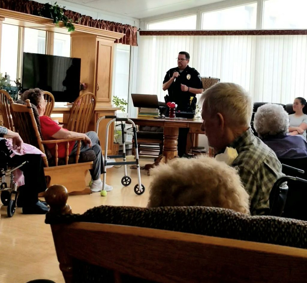 Video of police chief singing at nursing home goes viral