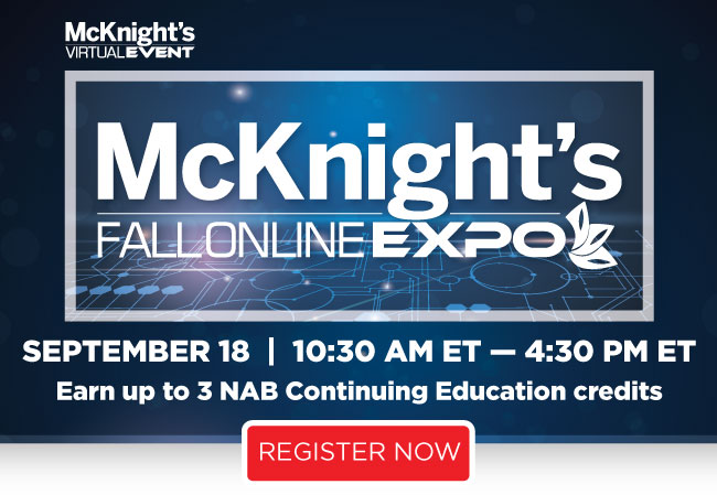 McKnight’s Fall Online Expo arrives Wednesday