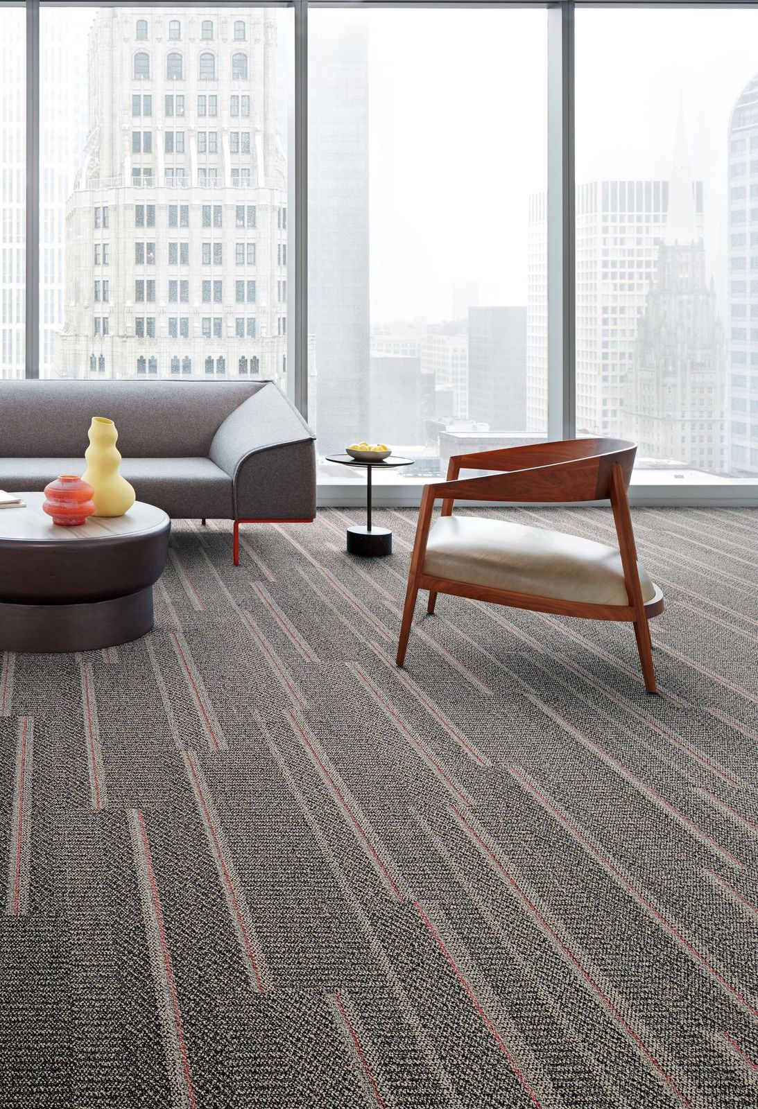 Zen Stitch: Embodied Beauty Collection Carpet Tile by Interface