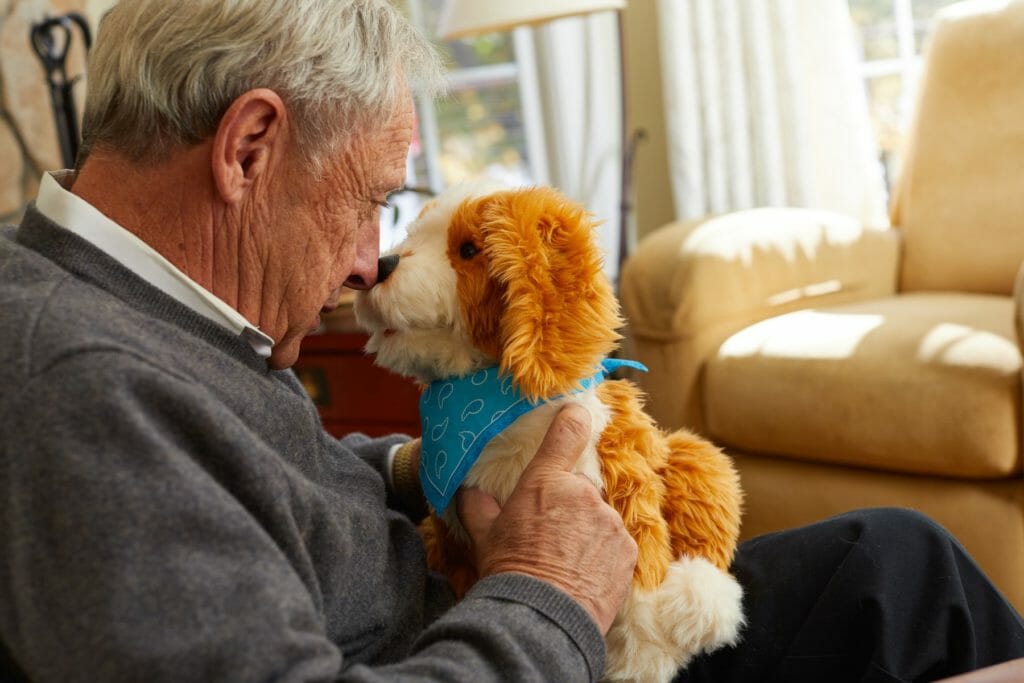Man’s best friend: Nursing home residents gift robot therapy pets for emotional support
