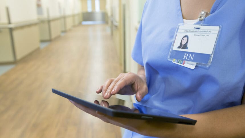 Nurse using device