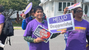 Coordinated union protests at 5 LTC facilities great for visuals, but not reimbursement rates