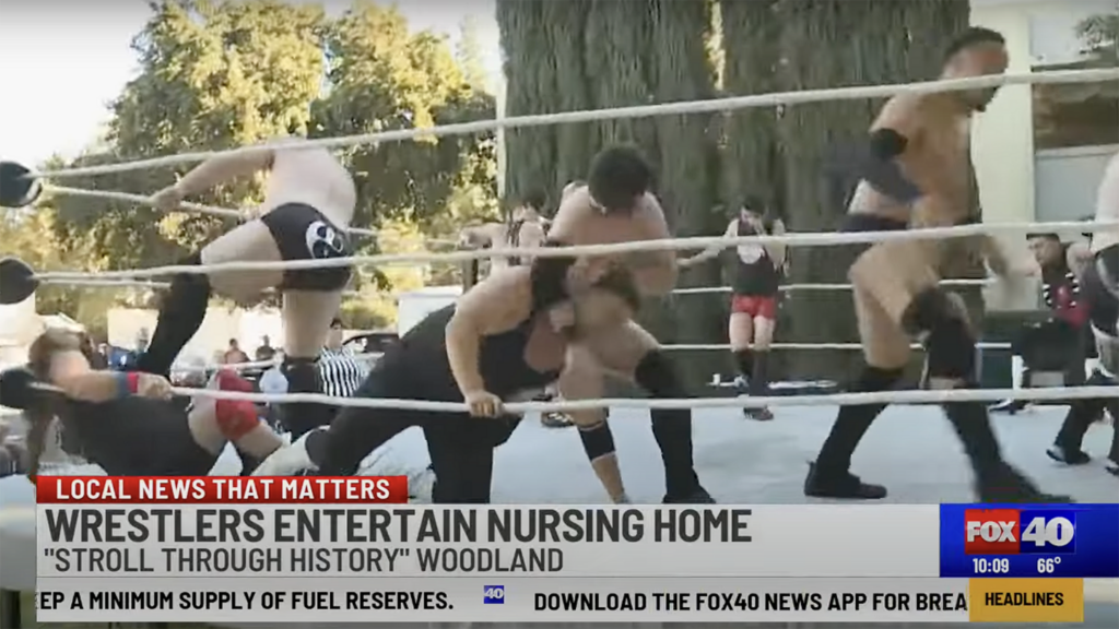 Off the ropes: Nursing home residents thrilled to host annual wrestling entertainment